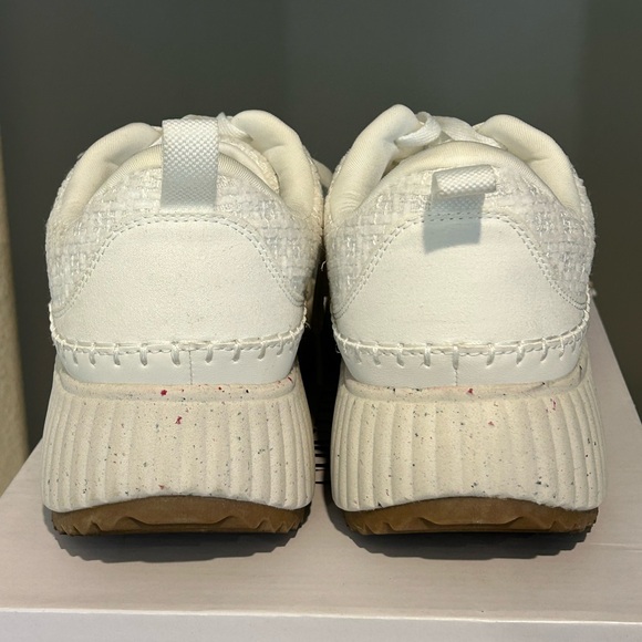 Dream Pairs Women's White Lace Up Platform Sneakers Shoes Size 9 - Picture 8 of 10